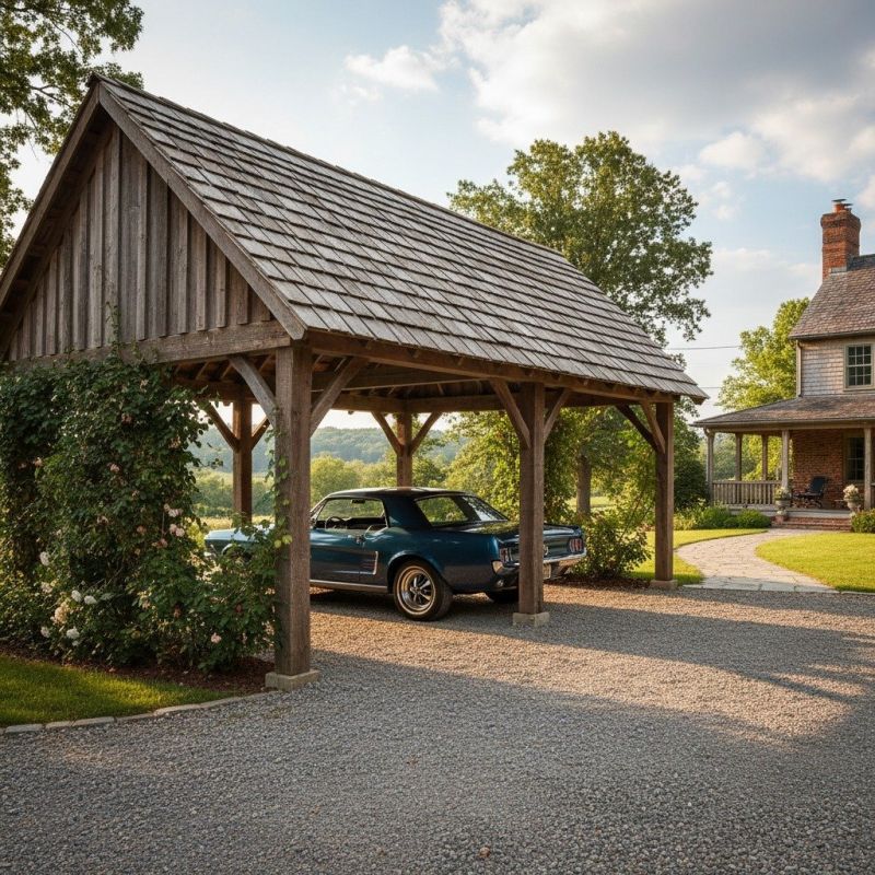 Wood Carport Installation